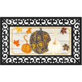 thumbnail image 1 of Evergreen Flag Seasonal Sassafras Interchangeable Mat and Tray Patterned Pumpkins and Leaves, 1 of 1