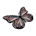 thumbnail image 1 of Evergreen Flag Shaped Coir Doormat 70*100cm Welcome Mat Outdoor Entrance Non-Slip Backing Shaped Rug Entryway Indoor All-Season (Butterfly), 1 of 5