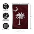 thumbnail image 1 of Evergreen Flag  South Carolina Palmetto Burgundy  Garden Applique Flag, 1 of 5