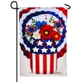 thumbnail image 1 of Stars and Stripes Mason Jar Bouquet Garden Flag 2 Sided, 1 of 2