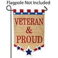 thumbnail image 1 of Veteran & Proud Garden Flag, 1 of 6