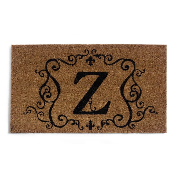Evergreen Floor Mat Coir Insert, Monogram "Z", 28'' x 16'' inches