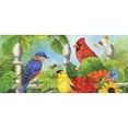 thumbnail image 1 of Evergreen Jewels of Summer Sassafras Indoor Outdoor Switch Doormat 10 x 22 Multicolored, 1 of 2