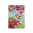 thumbnail image 1 of Fuchsia Hummingbird Garden Suede Flag, 1 of 1