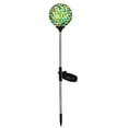 thumbnail image 1 of Evergreen Garden 22" H Mosaic Globes Solar Garden Stakes, Green & Blue, 1 of 4