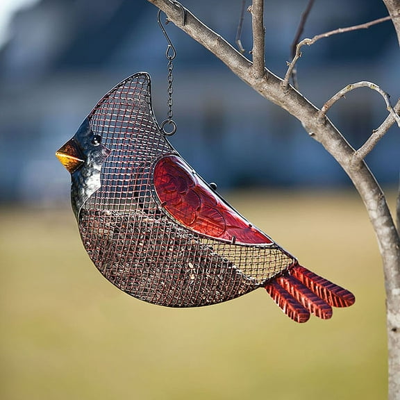 Evergreen Garden Cardinal Mesh Bird Feeder