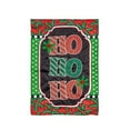 thumbnail image 1 of Evergreen Garden Flag Ho Ho Ho Applique Double Sided Indoor Outdoor Decor 18" x 12.5", 1 of 3
