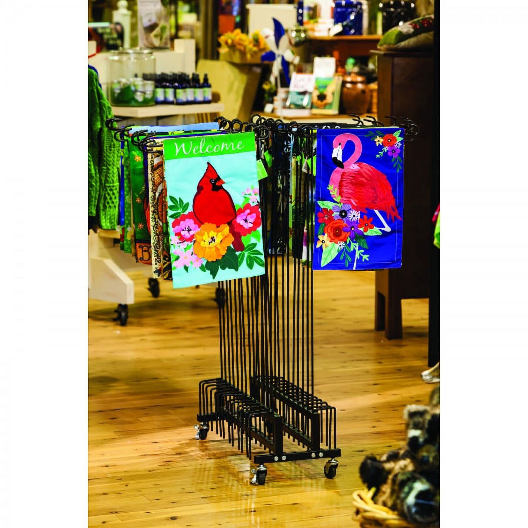 Garden Stand Merchandiser with Wheels