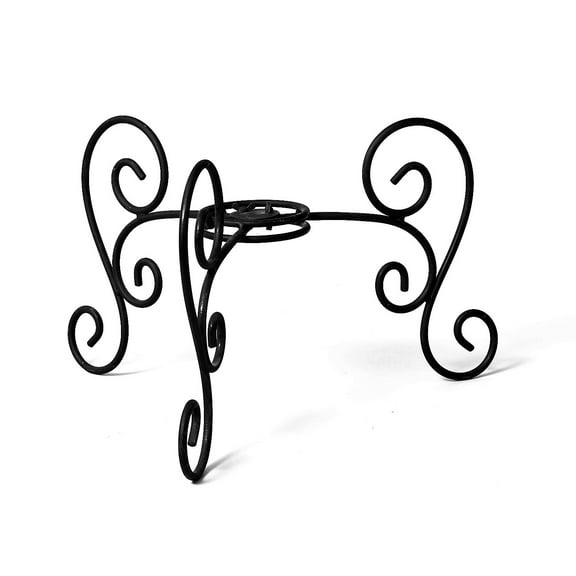 Evergreen Garden Table Top Bird Bath Stand Scroll Design