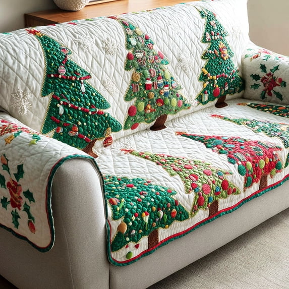 Evergreen Essentials Evergreen Glow Quilted Sofa Cover - Walmart.com