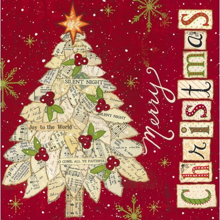 Evergreen Grace Notes Luncheon Napkin
