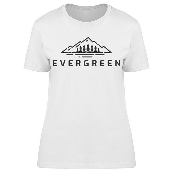 Evergreen Graphic T-Shirt Women -Image by Shutterstock, Female Medium