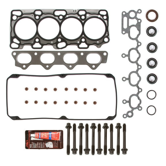 Evergreen HSHB5040 Head Gasket Set Head Bolts Fit 99-05 2.4 Dodge Stratus Mitsubishi Chrysler 2.4 4G64