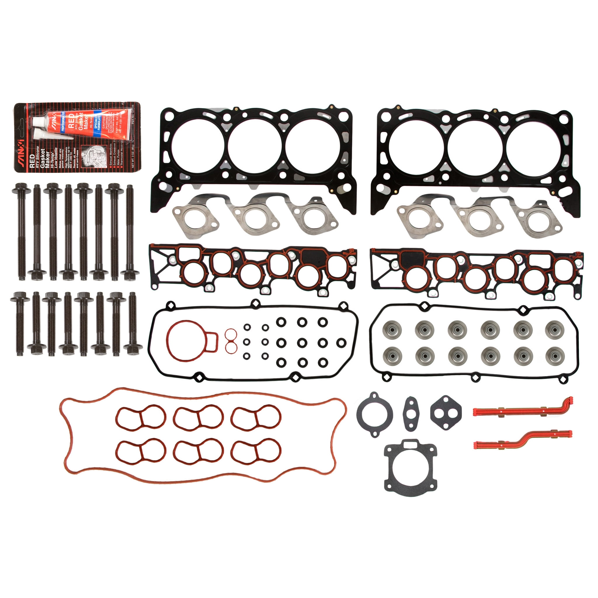 Bulloni della testa del cilindro Volvo Penta B21, B23, B25, set da 10