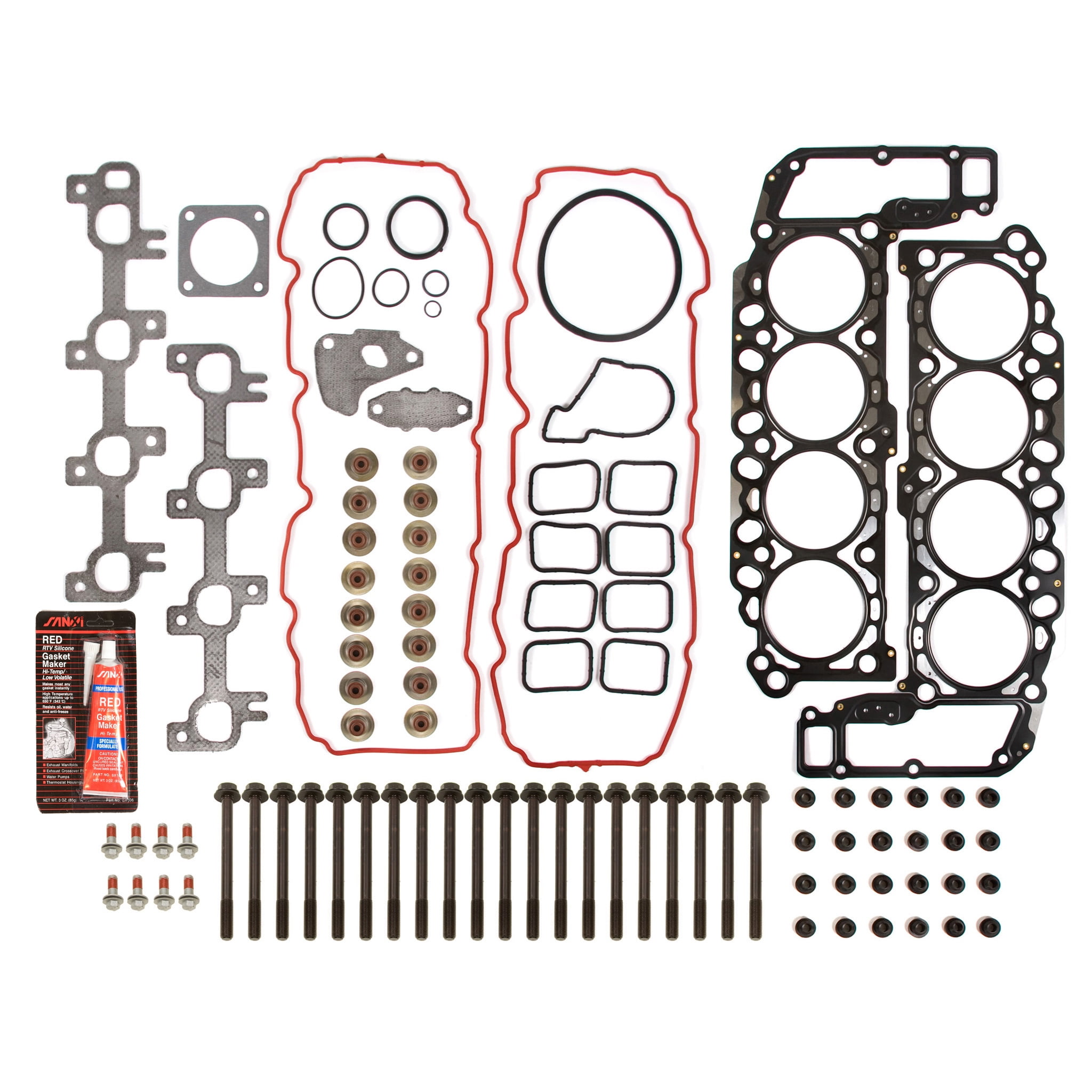 Evergreen HSHB8-30471 Head Gasket Set Head Bolts Fit 04-07 Dodge Ram Jeep Grand Cherokee 4.7 VIN J, N, P