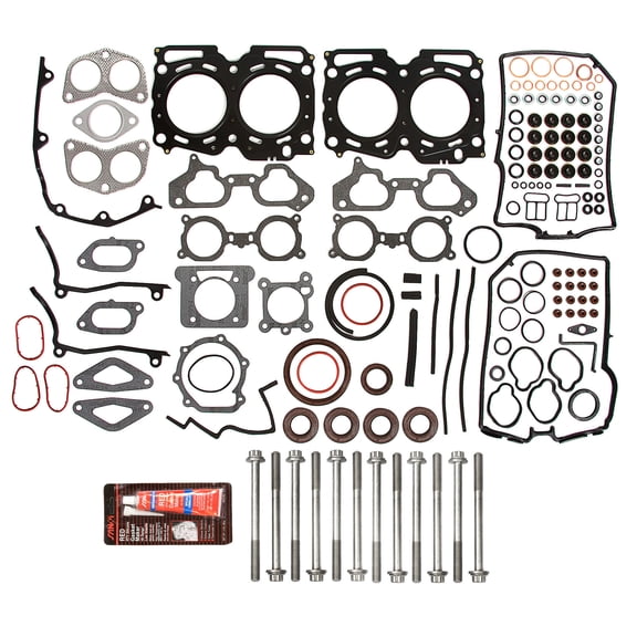 Evergreen HSHB9010 Head Gasket Set Head Bolts Fit 02-03 Subaru Impreza WRX Turbo JDM 2.0 DOHC EJ207