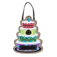 thumbnail image 1 of Evergreen Happy Birthday Burlap Door Decor, 13.5x17.5"H, 1 of 9