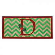 Evergreen Flag & Garden Sassafras Holly Monogram Switch Doormat