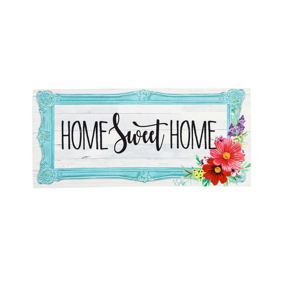 Evergreen Home Sweet Home Frame Sassafras Switch Mat,10x22 Inches
