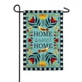 thumbnail image 1 of Evergreen Homespun Home Sweet Home Garden Linen Flag, 1 of 5