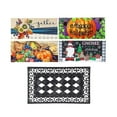 thumbnail image 1 of Evergreen Indoor Outdoor Doormat Bundle Set of 5 - Frame and 4 Welcome Seasonal Inserts Halloween Pumpkin Gnome Gather Harvest Thanksgiving, 1 of 7