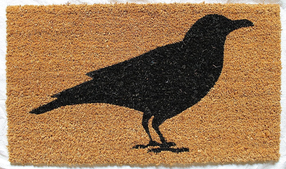 Black Raven Coir Outdoor Fall Welcome Mat