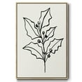 thumbnail image 1 of Evergreen Ink I - Framed Gallery Wrapped Holiday Canvas - 25 x 37 - Natural Wood Frame, 1 of 8