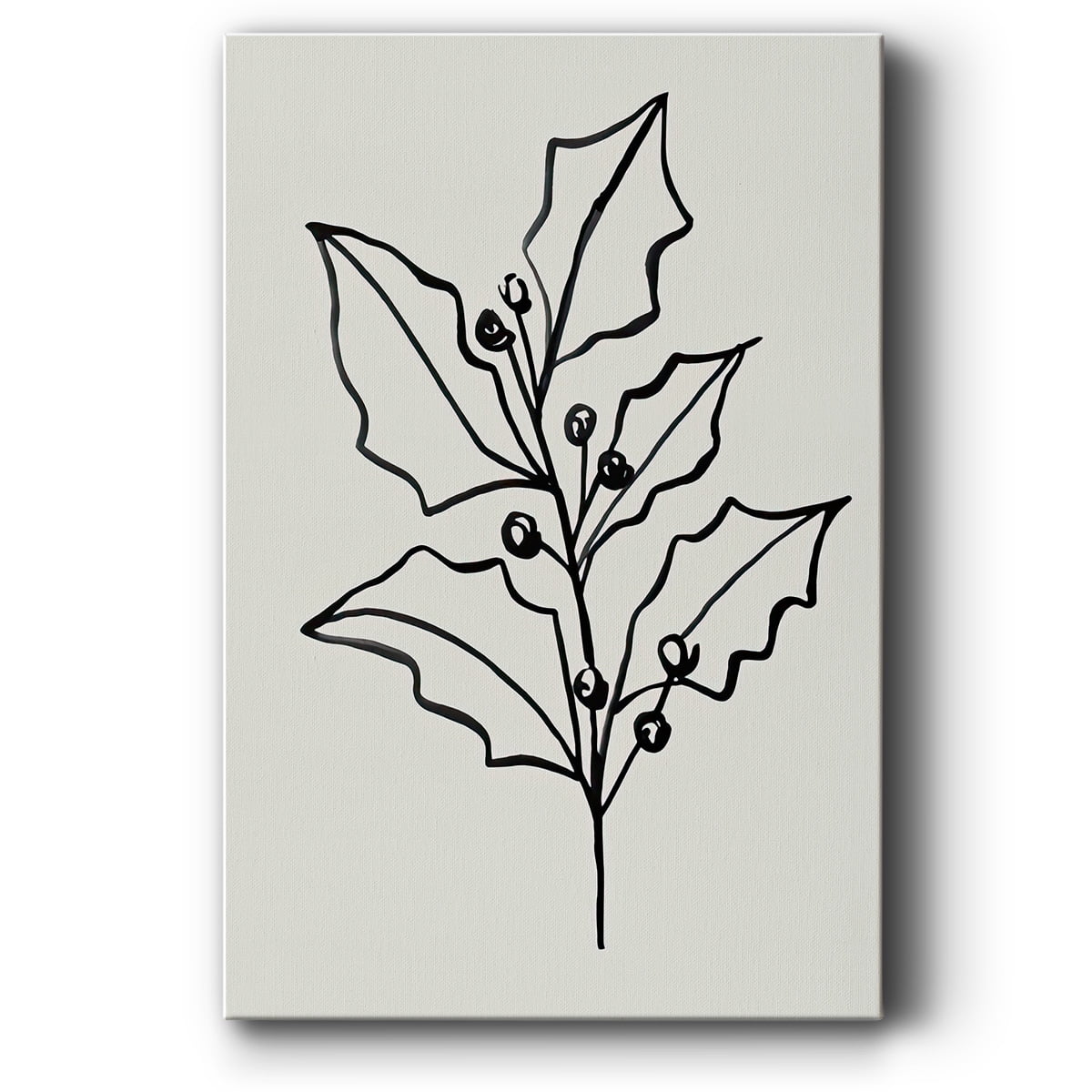Evergreen Ink I- Gallery Wrapped Canvas