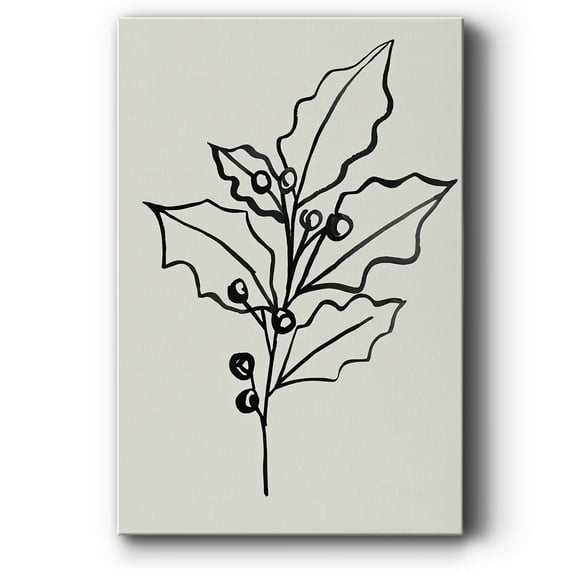 Evergreen Ink II- Gallery Wrapped Canvas