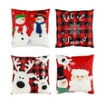 thumbnail image 1 of Evergreen Interchangeable Pillow Cover Set of 4, Let It Snow, 1 of 7
