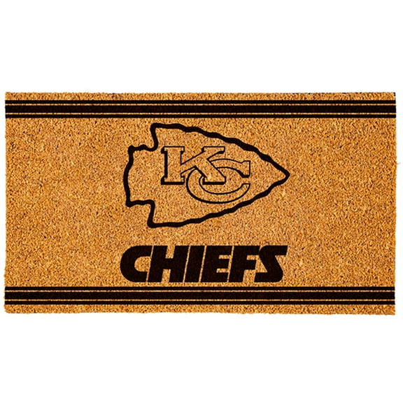 Brown Kansas City Chiefs 30'' x 18'' Logo Turf Mat