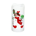 thumbnail image 1 of Evergreen LED Snowman Pillar Table Decor with Projected Icons, 1 of 4