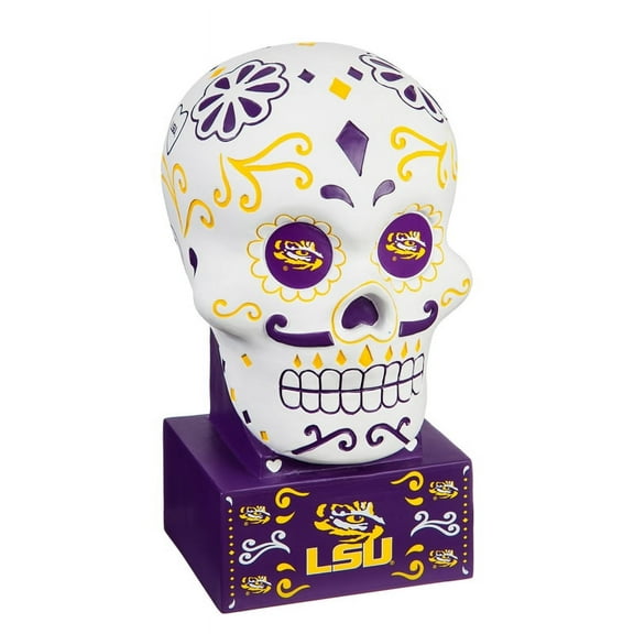 Evergreen LSU, Sugar Skull Statue, 5.3''x 6'' x 10.3'' inches