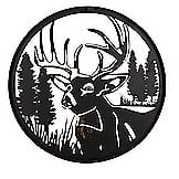 Evergreen Beautiful Laser Cut Deer Outdoor Metal Wall Decor - 24 x 1 x 24 Inches