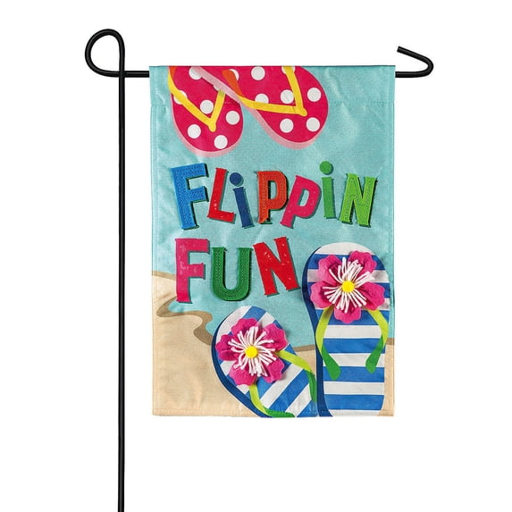 Evergreen Linen Garden Flag - Flippin Fun