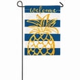 thumbnail image 1 of Evergreen Linen Garden Flag - Pineapple Stripe, 1 of 6
