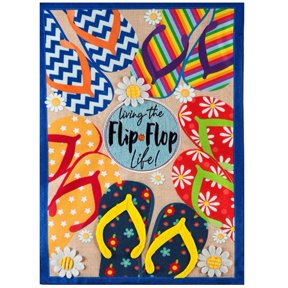 Evergreen Linen House Flag - Flip Flop Life