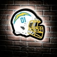 thumbnail image 1 of Los Angeles Chargers LED Wall Helmet, 1 of 5