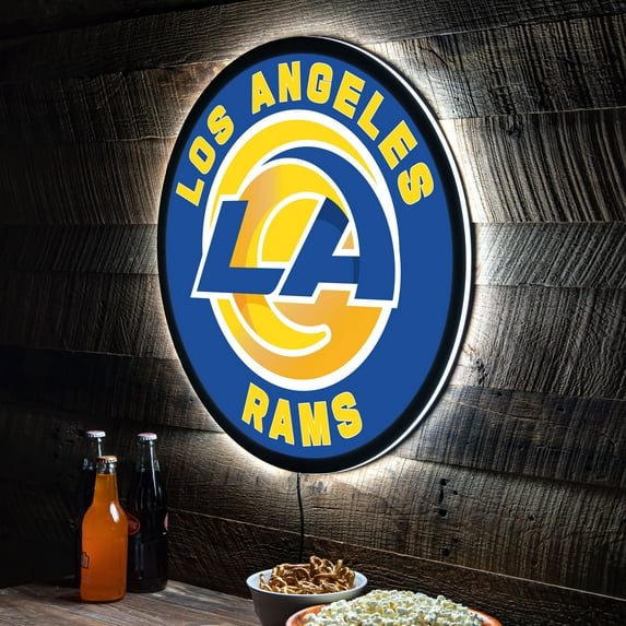 Los Angeles Rams LED XL Round Wall D-cor