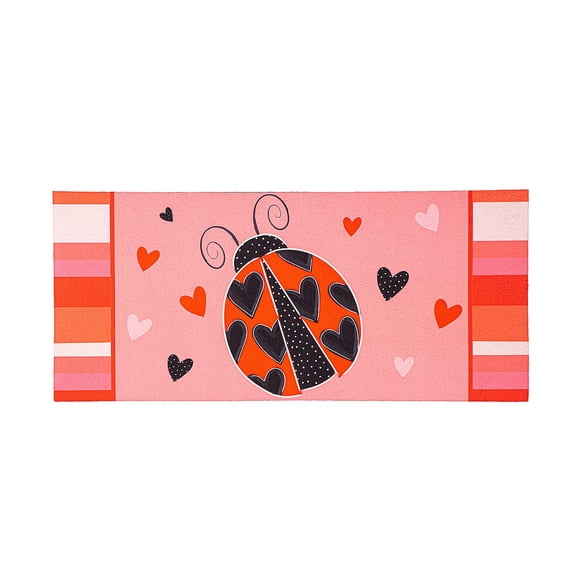 Evergreen Love Bug Sassafras Indoor Outdoor Switch Doormat 1'10"x10" Multicolored