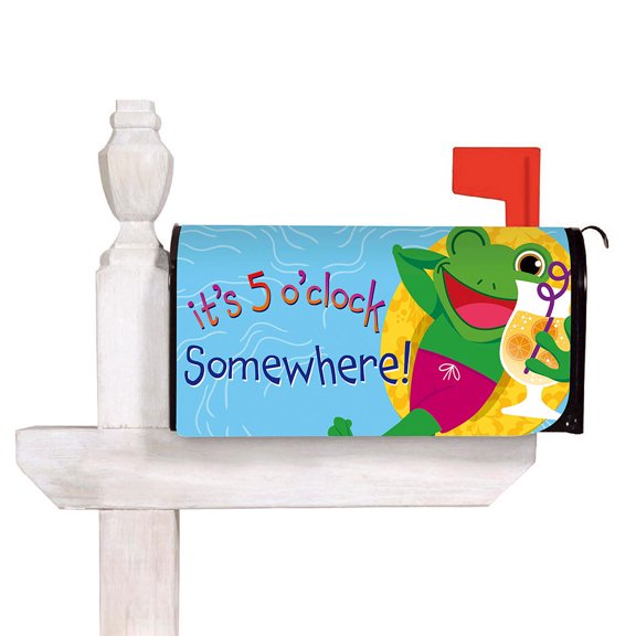 Evergreen Mailbox Cover - 5'O Clock Frog