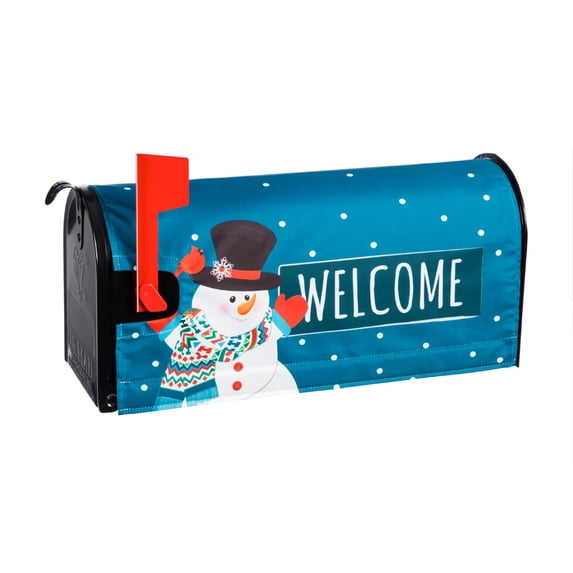 Evergreen Mailbox Cover - Snowman