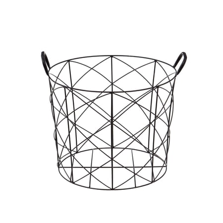 Evergreen Metal Basket Display, 16'' x 16'' x 13'' inches.