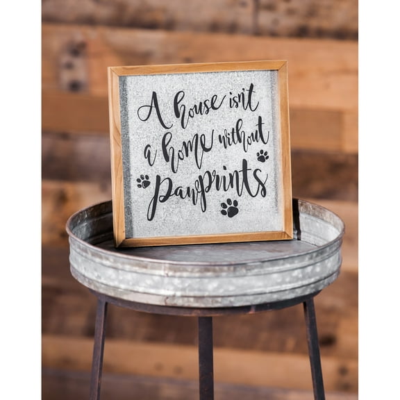 Evergreen Metal and Wood Wall Decor, 9.5'' x 1'' x 9.5'' inches