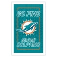 thumbnail image 1 of Miami Dolphins 14" x 22" Neolite LED Rectangle Wall Sign, 1 of 2