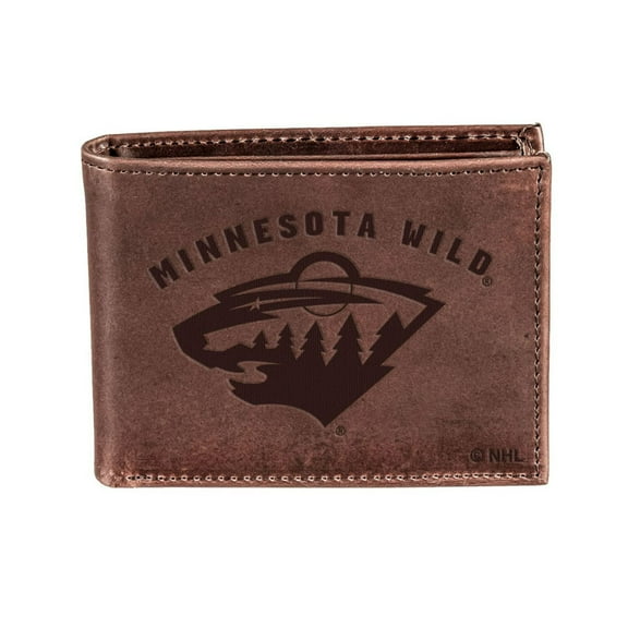 Brown Minnesota Wild Bifold Leather Wallet