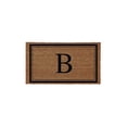 thumbnail image 1 of Evergreen Monogram Indoor Outdoor 100% Natural Coir Doormat 28" x 16" |  Letter  "B", 1 of 3