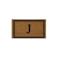 thumbnail image 1 of Evergreen Monogram Indoor Outdoor 100% Natural Coir Doormat 28" x 16" |  Letter  "J", 1 of 3