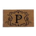 thumbnail image 1 of Monogram Coir Doormat Insert - P, 1 of 4