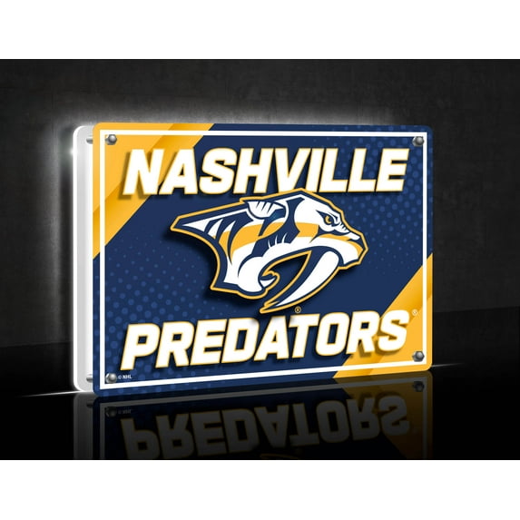 Nashville Predators LED Rectangle Tabletop Sign